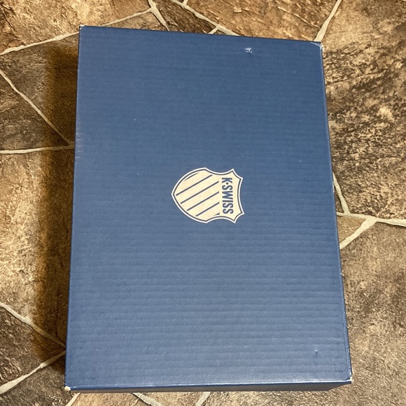 New in Box K-Swiss LITTLE KIDS COURT CASPER VLC WHITE/DINO Sz 12 - Picture 9 of 12